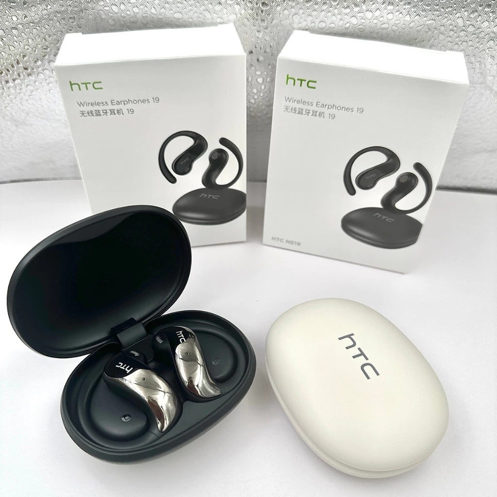 HTC NE19 – Écouteurs Bluetooth 6.0 avec Traduction IA 135 Langues