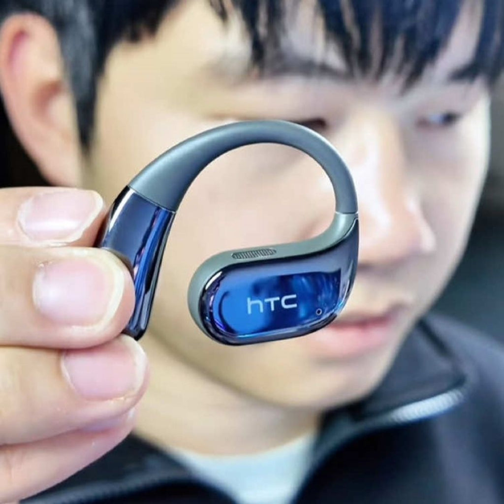 HTC NE35 – Écouteurs Bluetooth 6.0 Open-Ear avec Traduction IA en Temps Réel