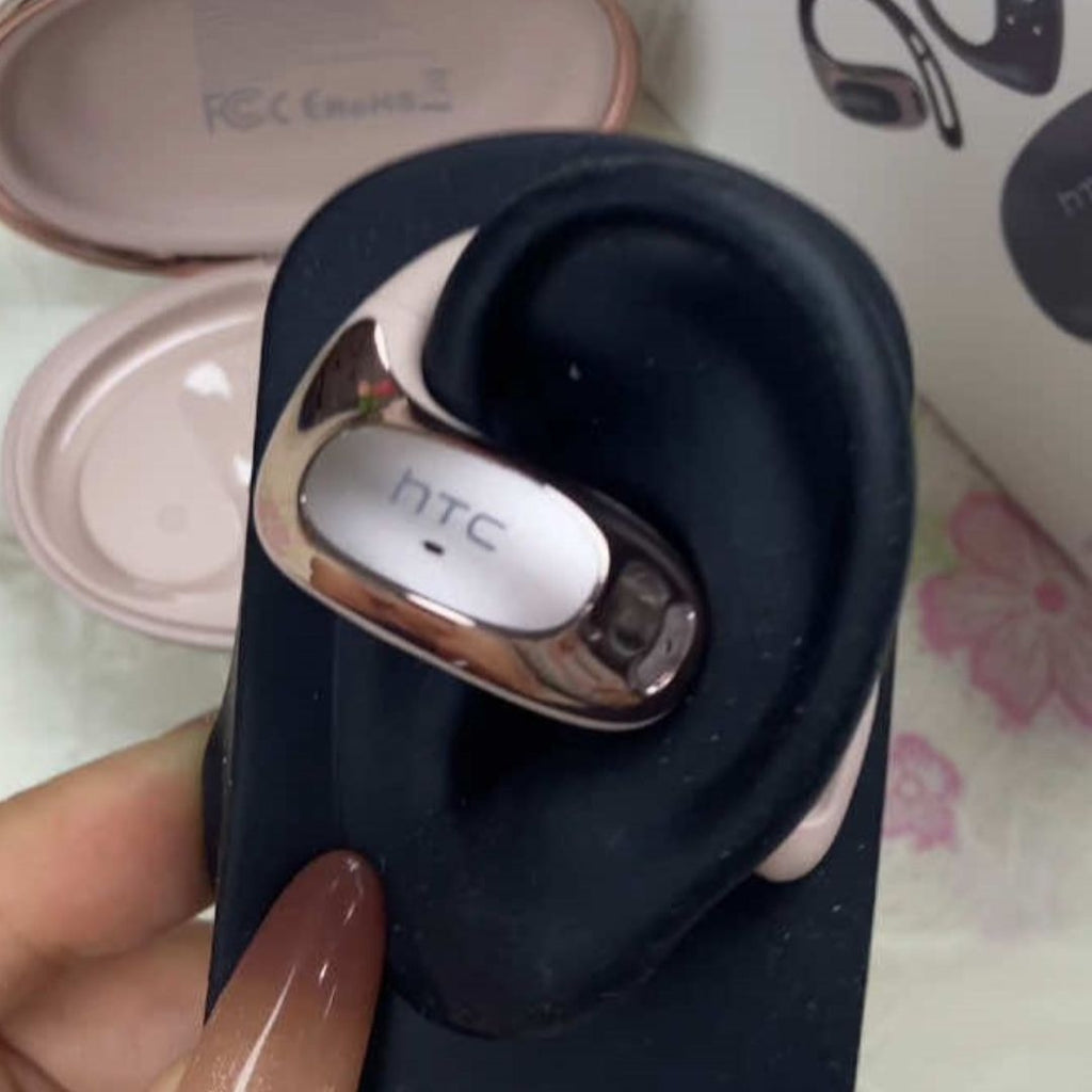 HTC NE35 – Écouteurs Bluetooth 6.0 Open-Ear avec Traduction IA en Temps Réel