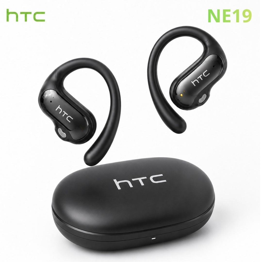 HTC NE19 – Écouteurs Bluetooth 6.0 avec Traduction IA 135 Langues