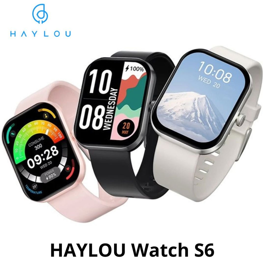 Xiaomi HAYLOU Watch S6 – Smart Watch Bluetooth 5.3 , Écran HD 2.01"  ,  Appels Bluetooth