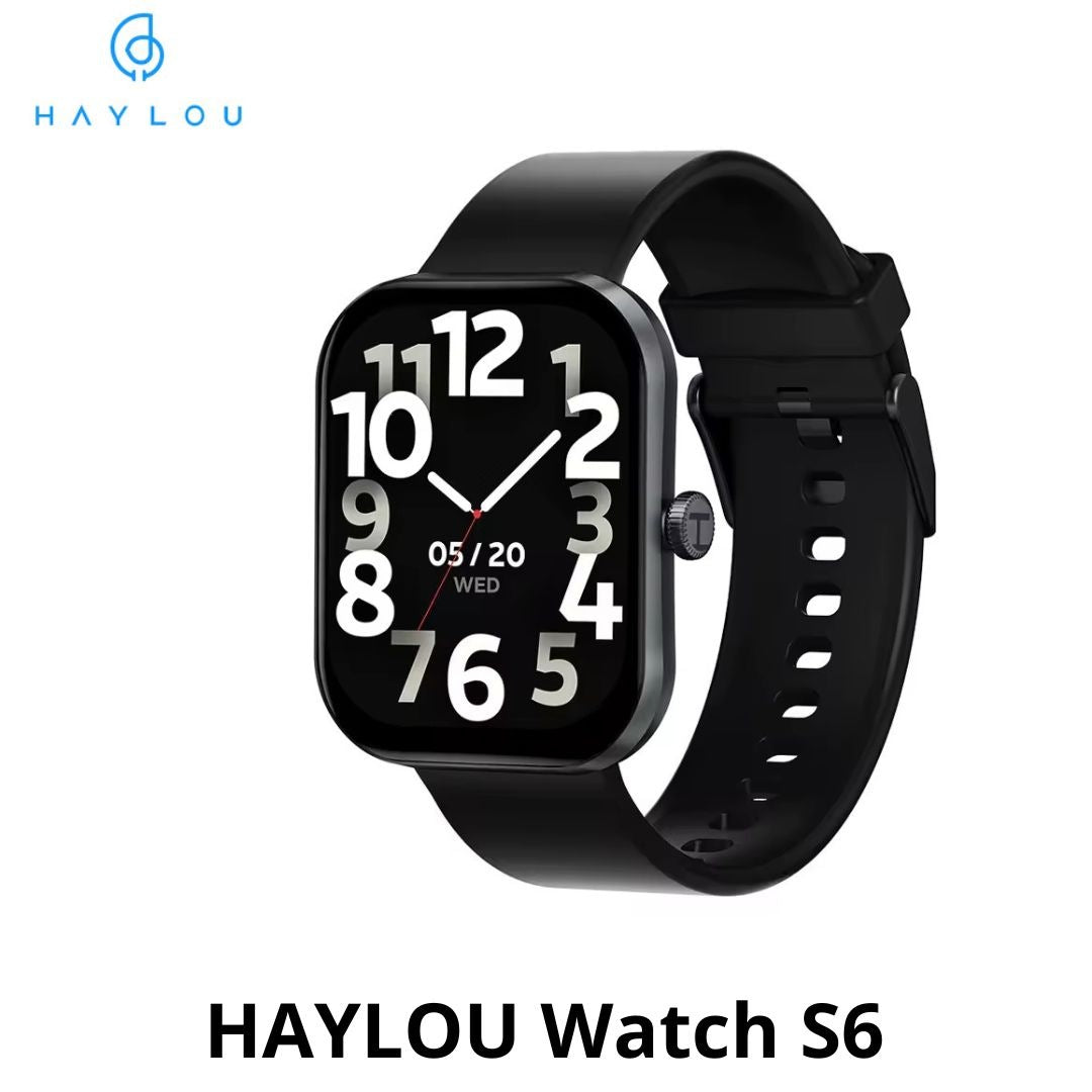 Xiaomi HAYLOU Watch S6 – Smart Watch Bluetooth 5.3 , Écran HD 2.01"  ,  Appels Bluetooth