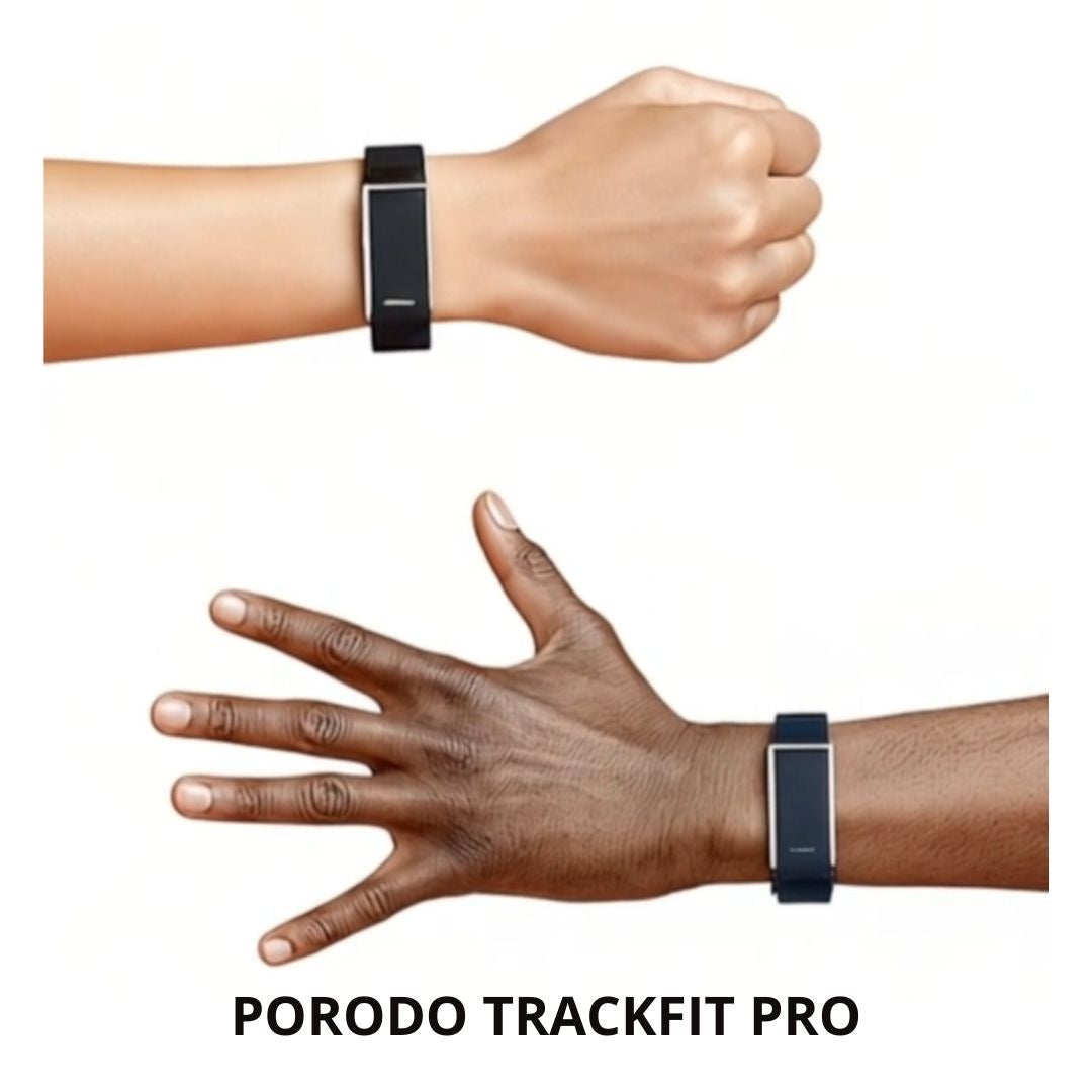 PORODO TRACKFIT PRO – Bracelet Connecté Bluetooth 5.2 IP68 avec Autonomie 10 Jours
