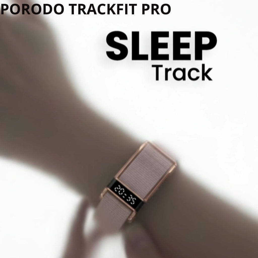 PORODO TRACKFIT PRO – Bracelet Connecté Bluetooth 5.2 IP68 avec Autonomie 10 Jours