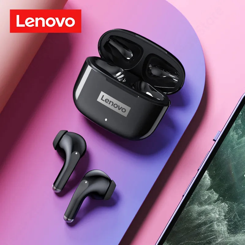 Lenovo LP40 Pro – Écouteurs Sans Fil Bluetooth 5.1 , Dual Micro , IPX5 , USB-C