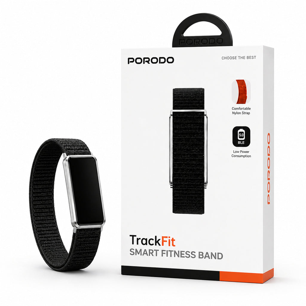 PORODO TrackFit – Bracelet Connecté Bluetooth 5.4 , Appels Bluetooth , IP68 ,2 Bracelets