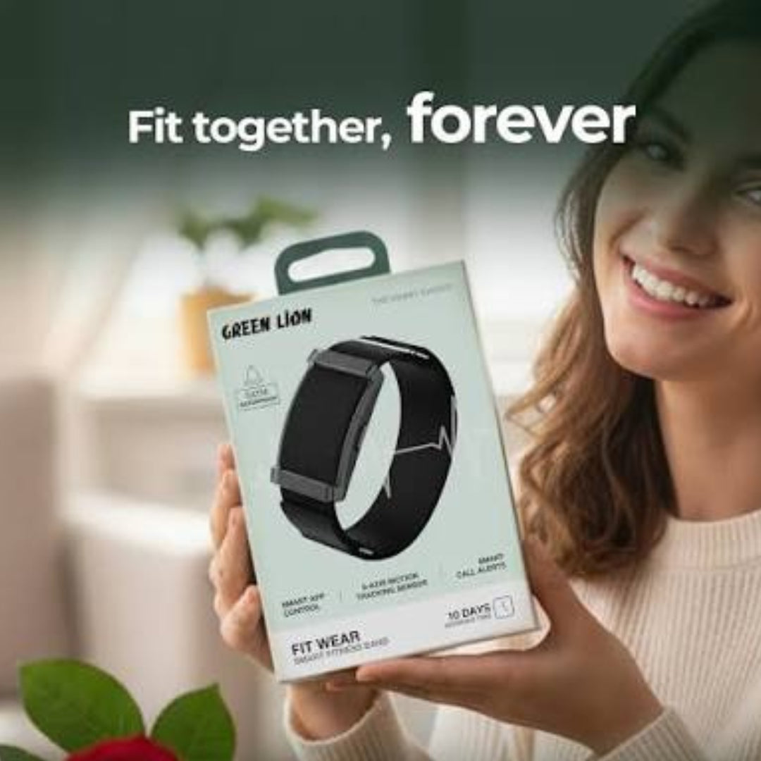 Green Lion Fit Wear – Bracelet Connecté Bluetooth 6.0 , Suivi Santé Complet , 5 ATM