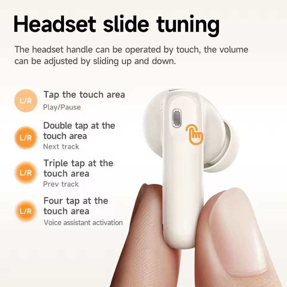 Hoco EQ22 Singer – Écouteurs Bluetooth 5.4 avec ANC & ENC avec Autonomie 35 Heures