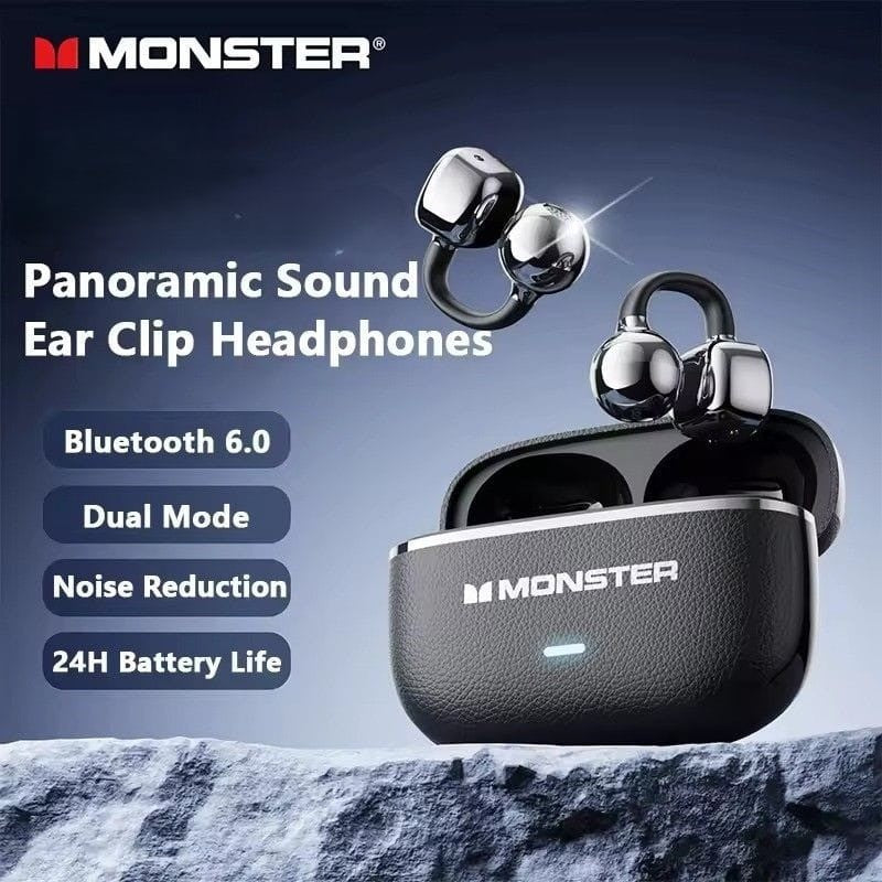 Monster MQT65 – Écouteurs Bluetooth 6.0 avec ANC & ENC et  Autonomie jusqu'à 24 Hr