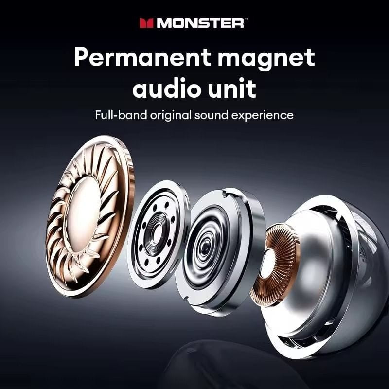 Monster MQT65 – Écouteurs Bluetooth 6.0 avec ANC & ENC et  Autonomie jusqu'à 24 Hr