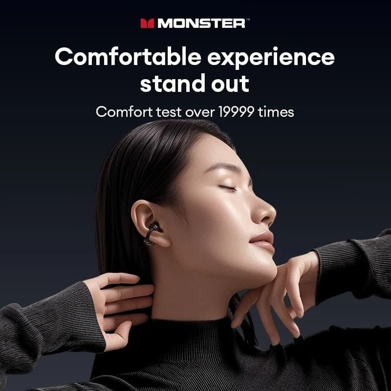 Monster MQT65 – Écouteurs Bluetooth 6.0 avec ANC & ENC et  Autonomie jusqu'à 24 Hr