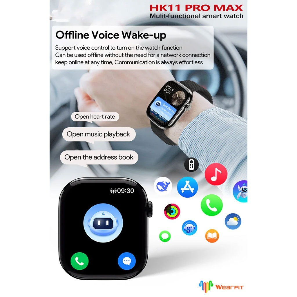 HK11 Pro Max – Smart Watch Série 10 avec Écran Super AMOLED 2.02"