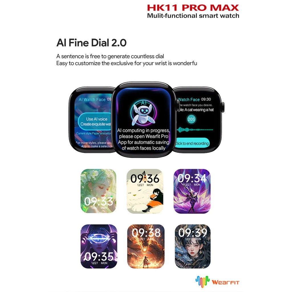 HK11 Pro Max – Smart Watch Série 10 avec Écran Super AMOLED 2.02"