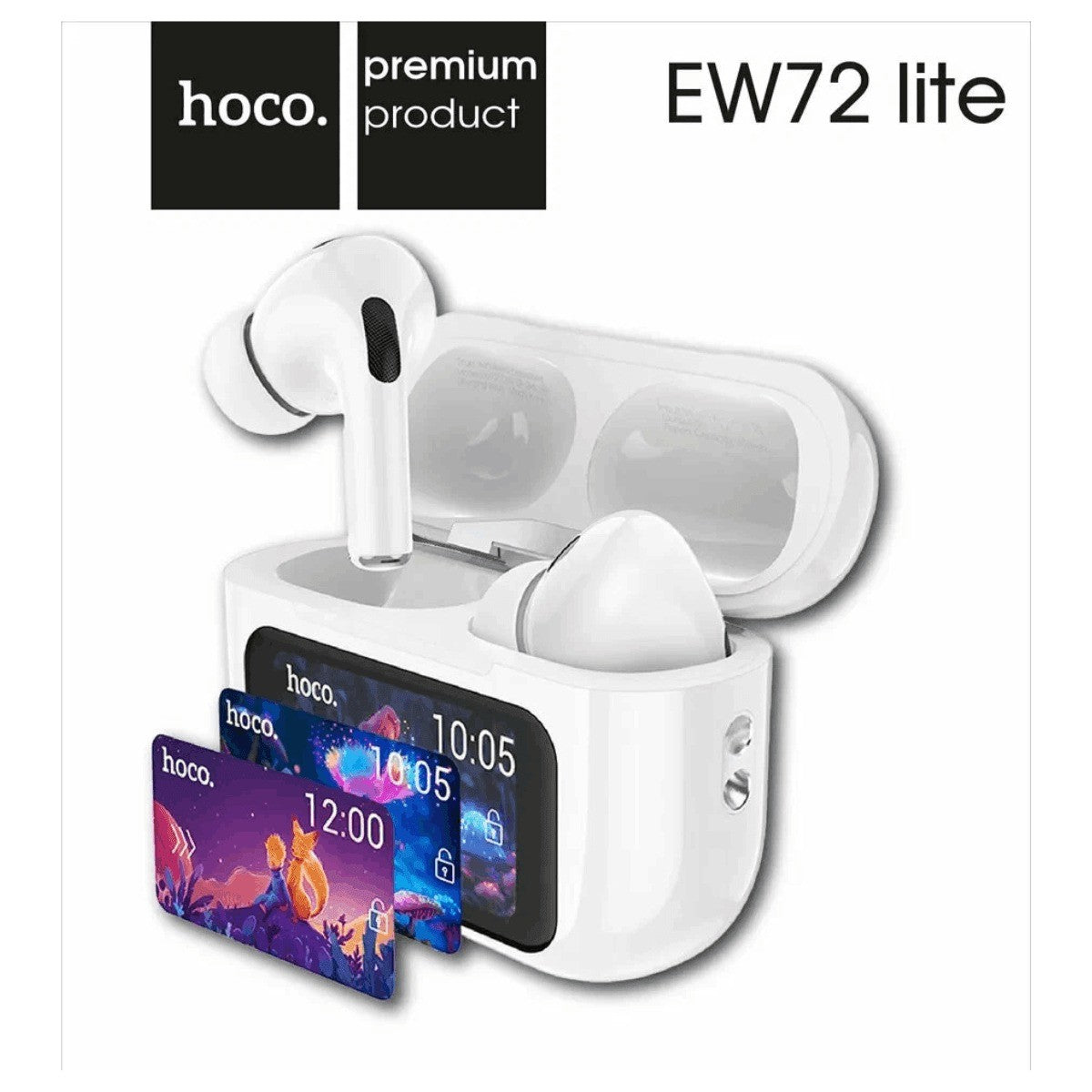 HOCO EW72 Lite – Écouteurs Bluetooth 5.4 avec Écran Tactile  LED