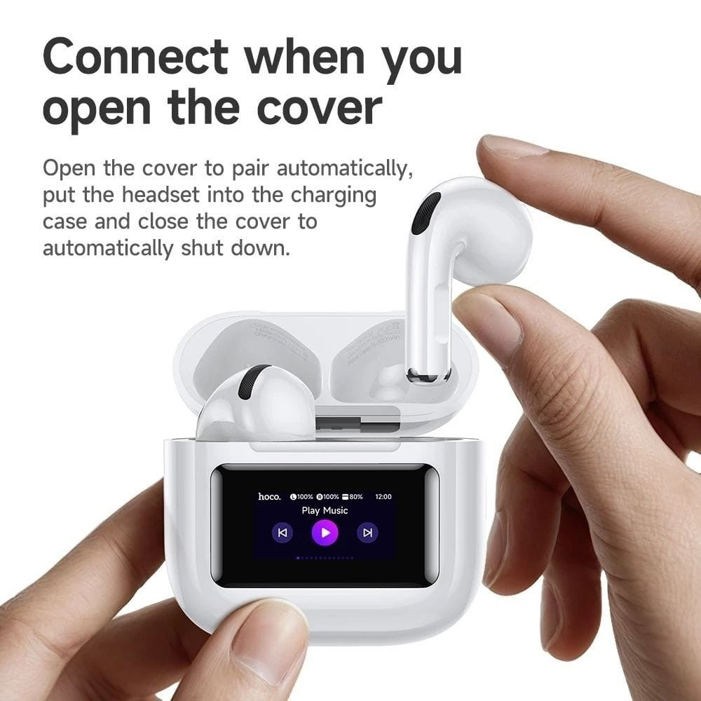 HOCO EW73  – Écouteurs Bluetooth 5.4 avec Écran Tactile Intelligent