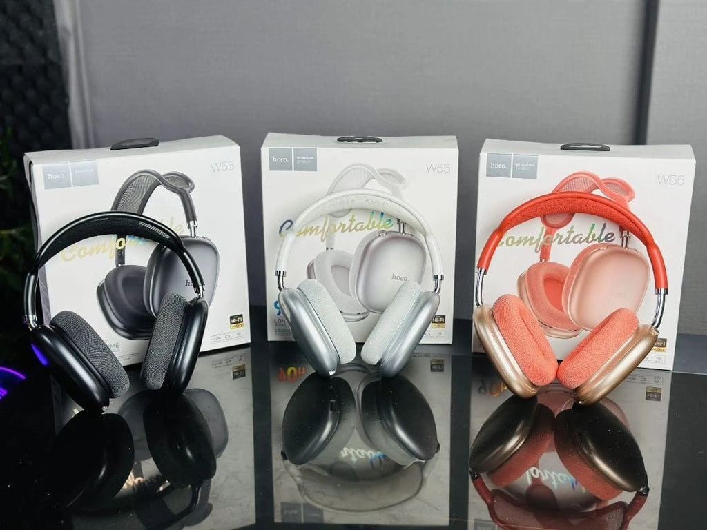 HOCO W55 Original – Casque Bluetooth 5.4 avec Autonomie jusqu'à 90 Heures