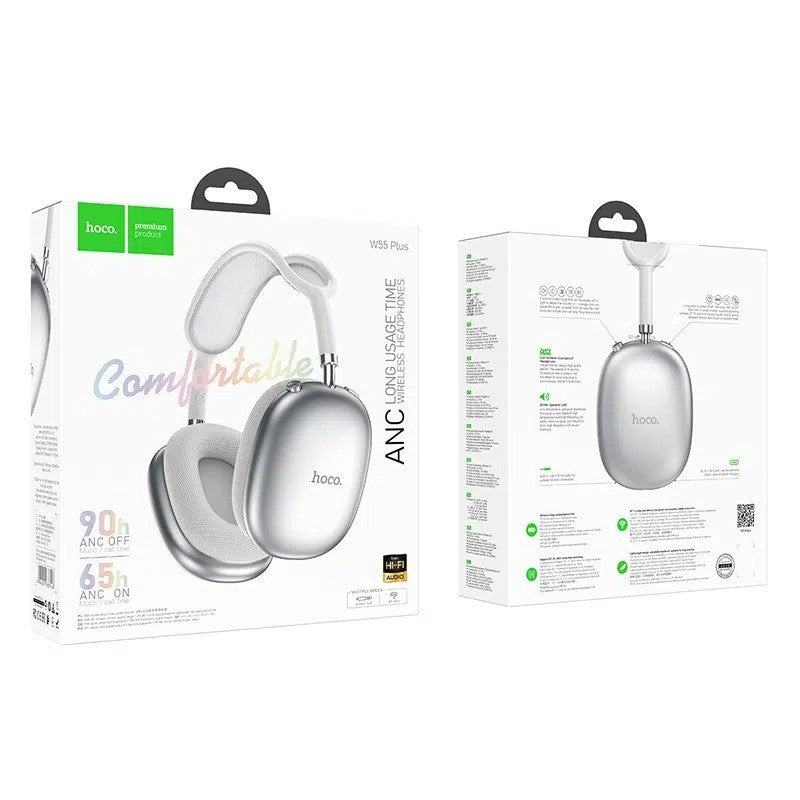 HOCO W55 Plus – Casque Bluetooth 5.4 avec ANC Autonomie jusqu'à 90 Heures