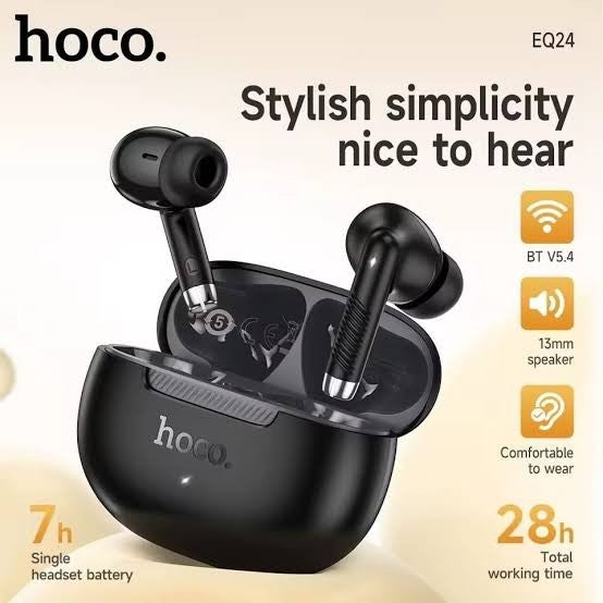 HOCO EQ24 – Écouteurs Bluetooth 5.4 avec Autonomie jusqu'à 30 Heures