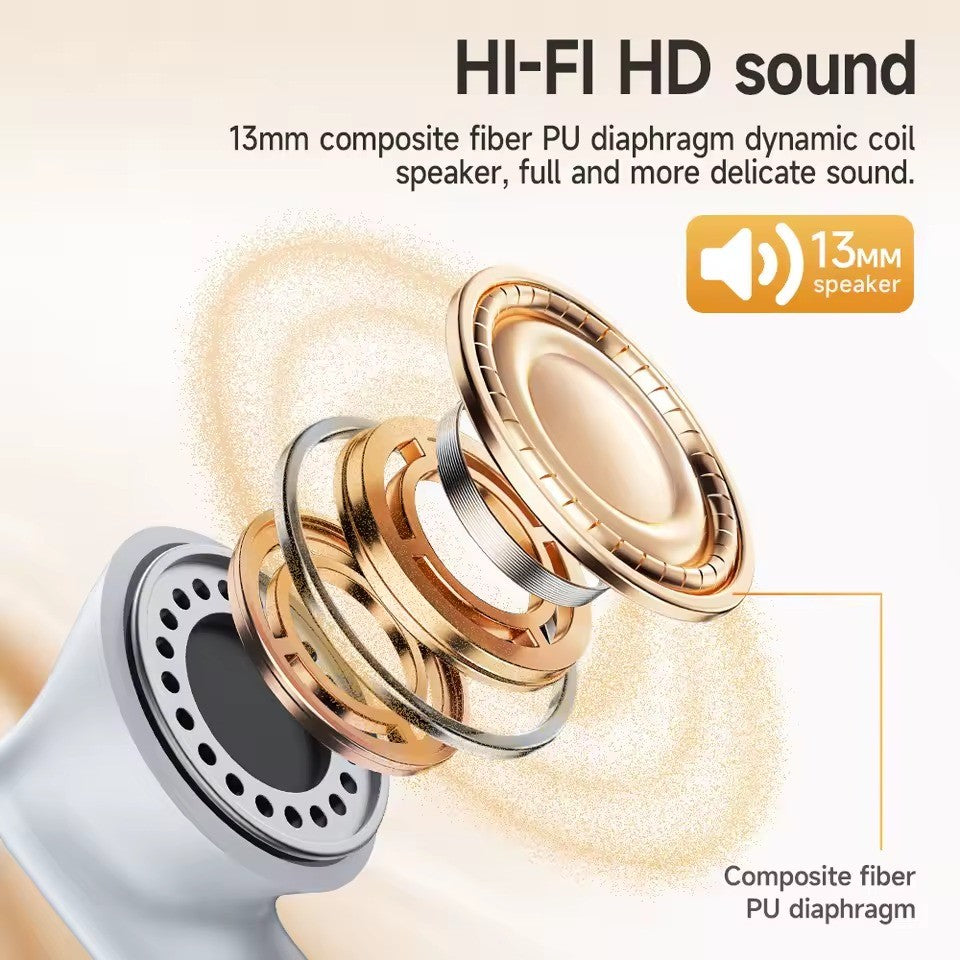 HOCO EQ24 – Écouteurs Bluetooth 5.4 avec Autonomie jusqu'à 30 Heures