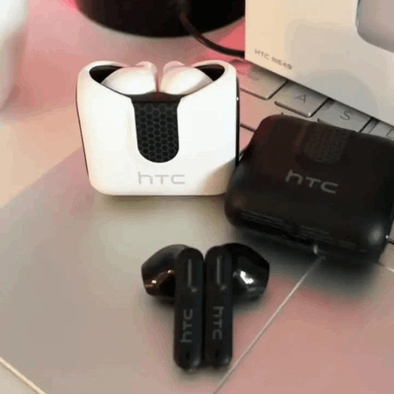 HTC NE49 – Écouteurs Bluetooth 6.0 avec Traduction IA, ENC & Mode Gaming