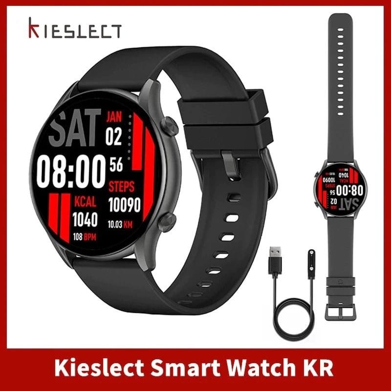 Kieslect KR – Smartwatch Semi-AMOLED 1,32″, Appels Bluetooth & 70 Modes Sportifs