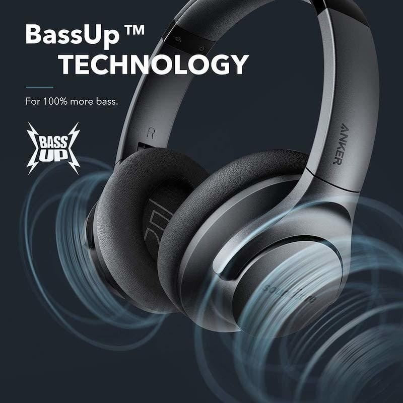 Soundcore Life Q20 Upgraded – Casque Bluetooth ANC Hybride, Hi-Res Audio & BassUp