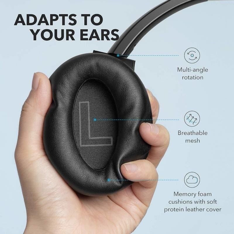 Soundcore Life Q20 Upgraded – Casque Bluetooth ANC Hybride, Hi-Res Audio & BassUp