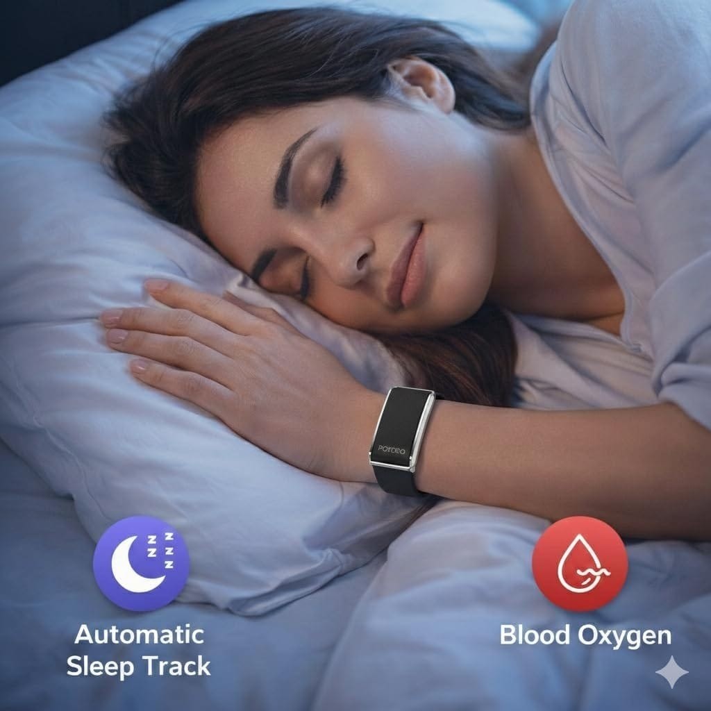 Porodo TrackFit – Bracelet Connecté Screenless Bluetooth 5.4