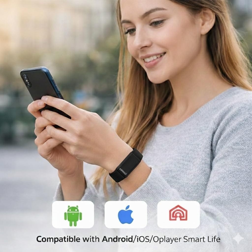 Porodo TrackFit – Bracelet Connecté Screenless Bluetooth 5.4