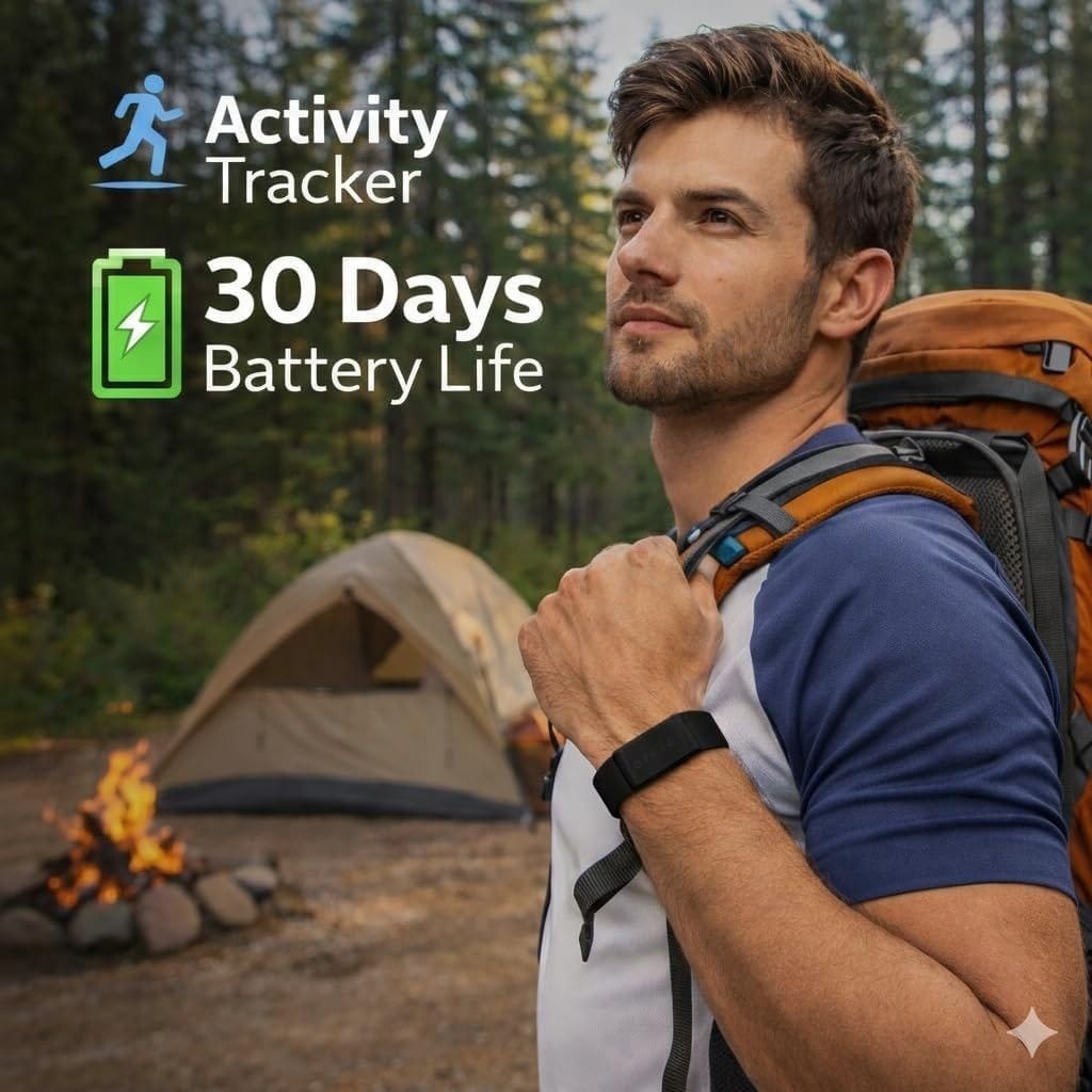 Porodo TrackFit – Bracelet Connecté Screenless Bluetooth 5.4