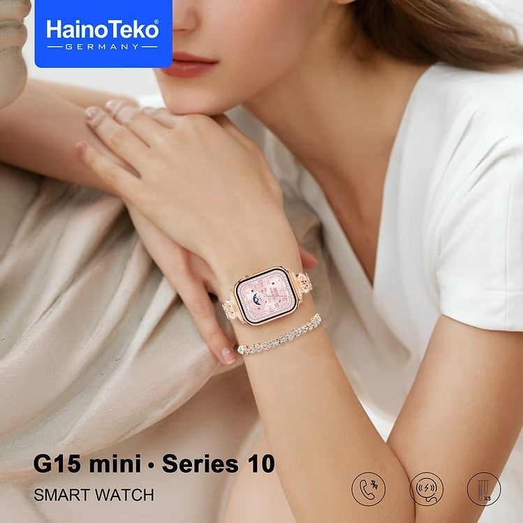 HainoTeko G15 Mini – Montre Connectée  avec Appels Bluetooth
