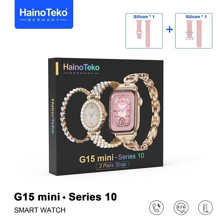 HainoTeko G15 Mini – Montre Connectée  avec Appels Bluetooth