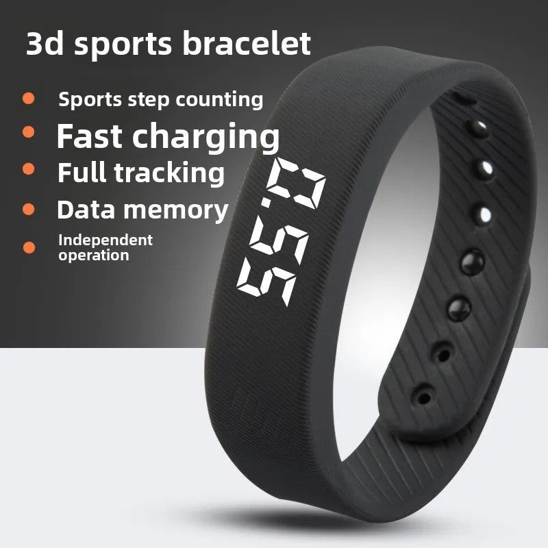 Bracelet Connecté T5C – Podomètre 3D G-Sensor avec Écran LED