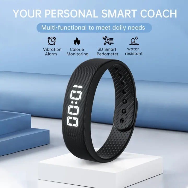 Bracelet Connecté T5C – Podomètre 3D G-Sensor avec Écran LED