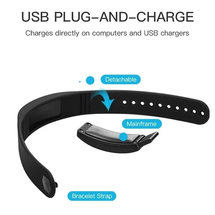 Bracelet Connecté T5C – Podomètre 3D G-Sensor avec Écran LED
