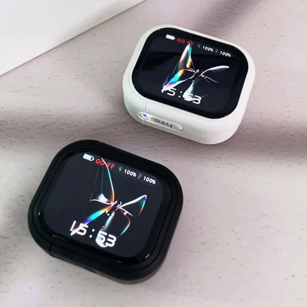 HTC NE20 – Écouteurs Gaming Bluetooth 6.0 avec Écran LCD Tactile & IA Intégrée