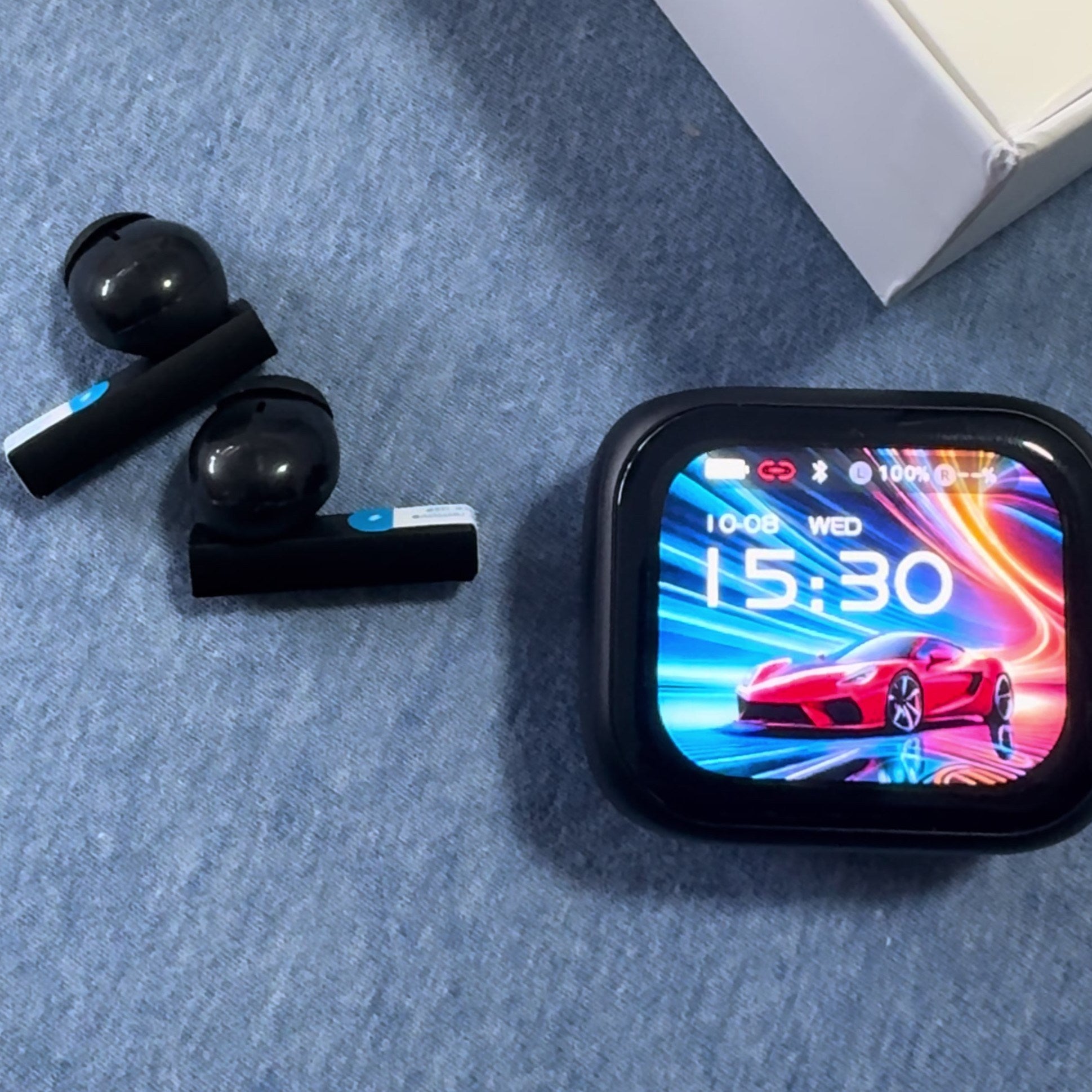 HTC NE40 – Écouteurs Bluetooth 6.0 avec Traduction IA, Écran LED & Réduction de Bruit