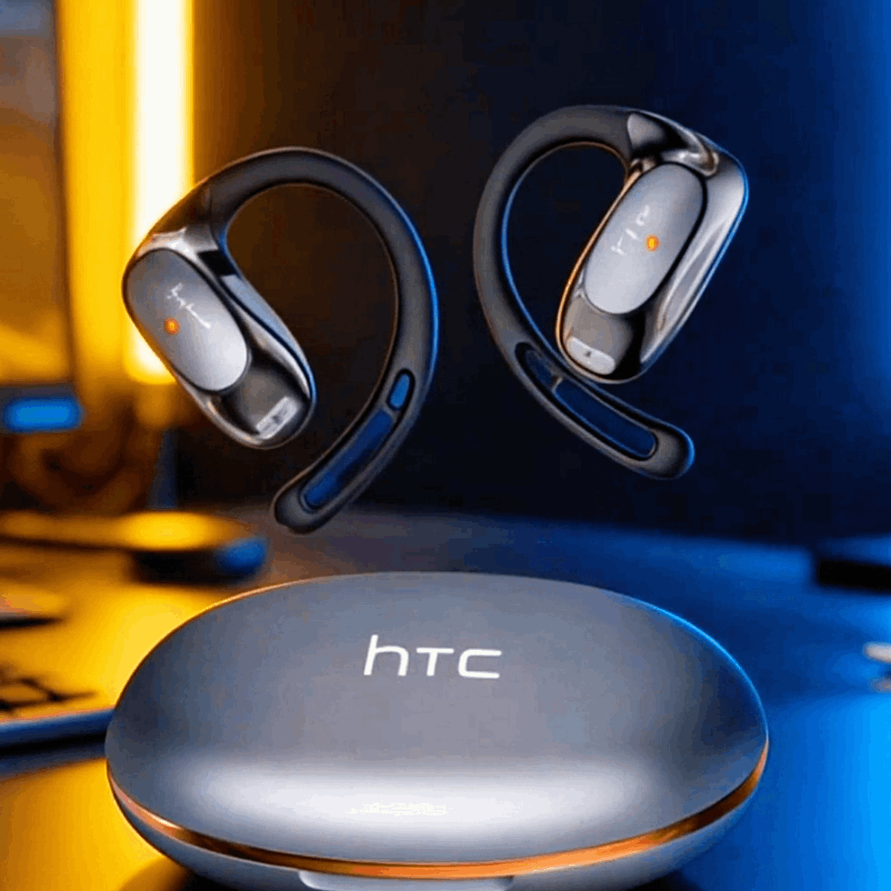 HTC NE35 – Écouteurs Bluetooth 6.0 Open-Ear avec Traduction IA en Temps Réel