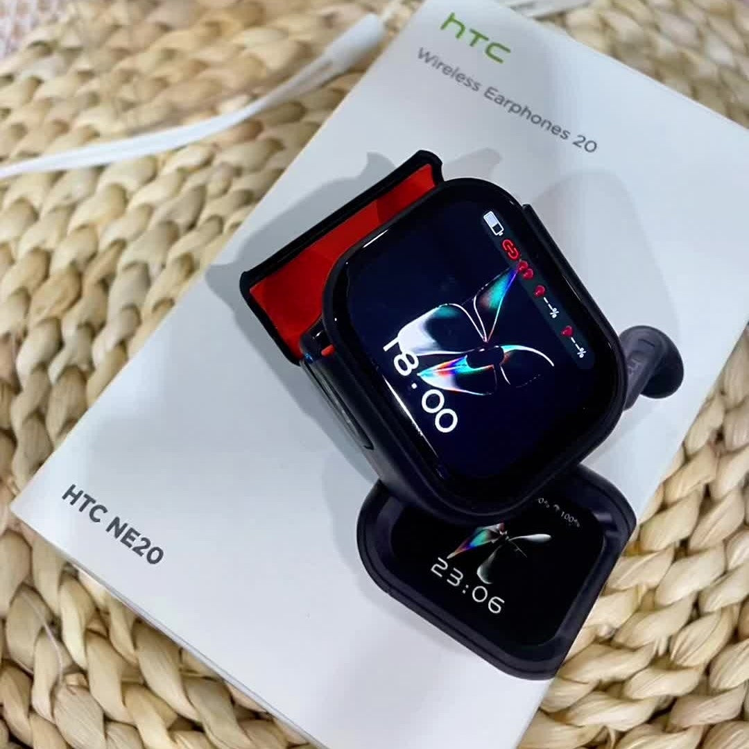HTC NE20 – Écouteurs Gaming Bluetooth 6.0 avec Écran LCD Tactile & IA Intégrée