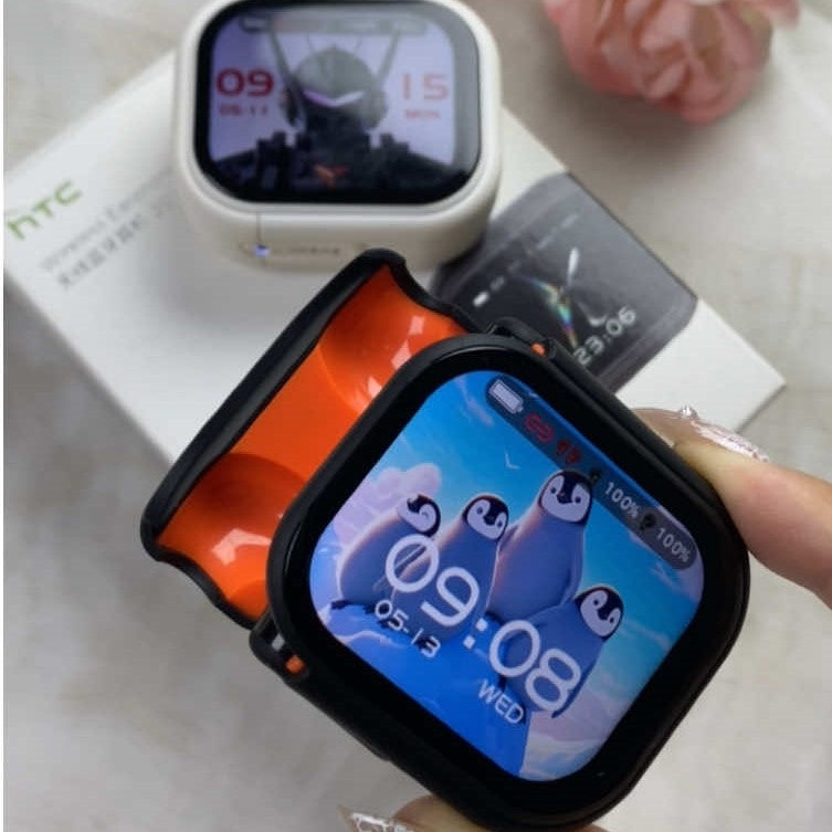 HTC NE20 – Écouteurs Gaming Bluetooth 6.0 avec Écran LCD Tactile & IA Intégrée