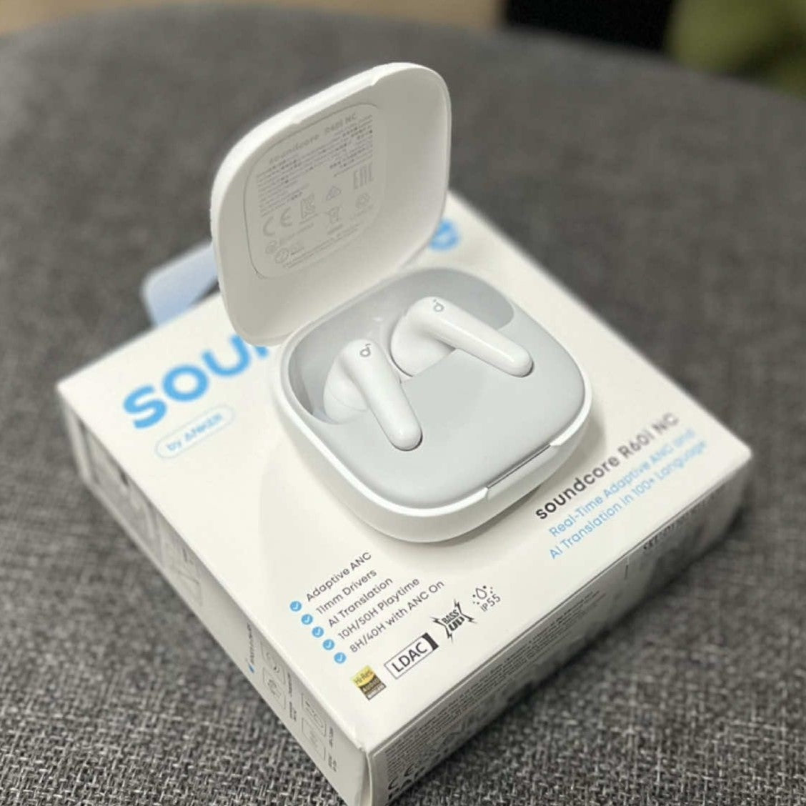 ANKER Soundcore R60i NC – Écouteurs Bluetooth 6.1  ANC avec Traduction IA