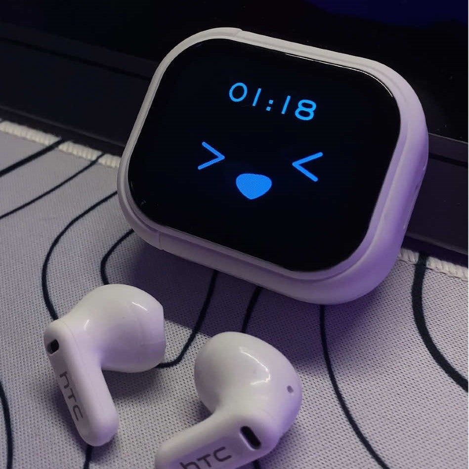 HTC NE20 – Écouteurs Gaming Bluetooth 6.0 avec Écran LCD Tactile & IA Intégrée