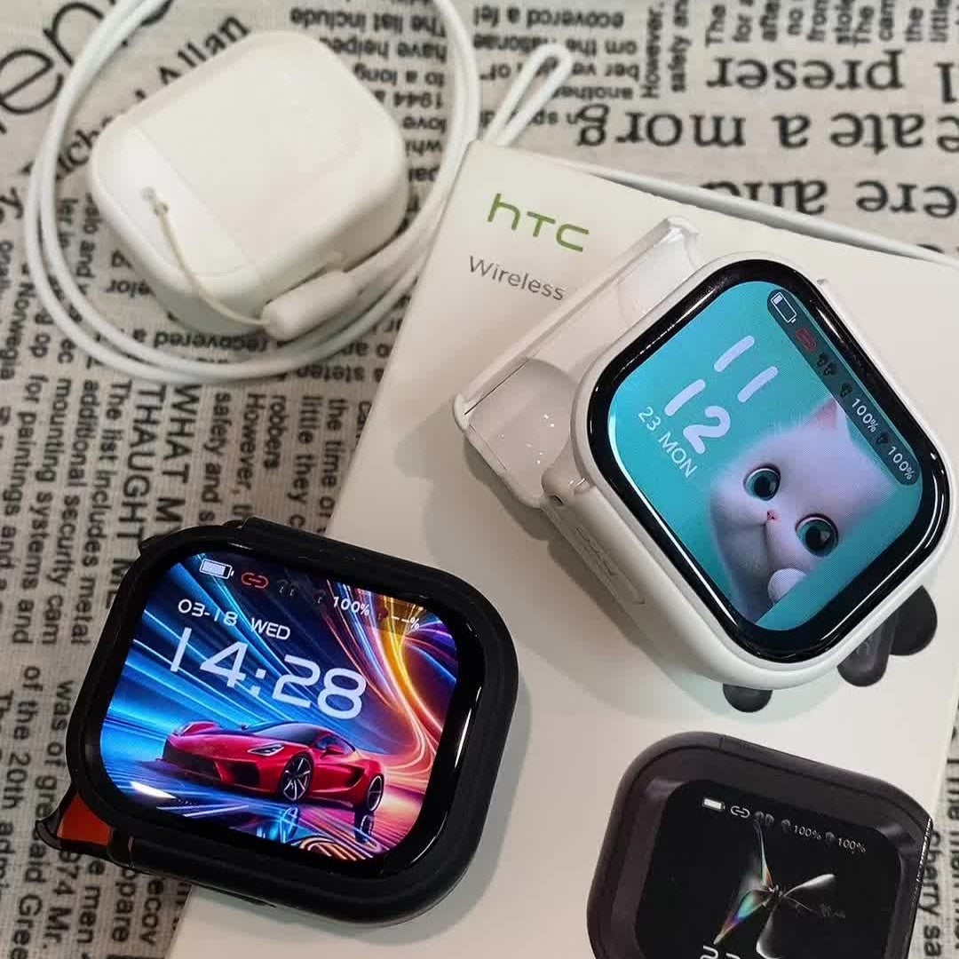 HTC NE20 – Écouteurs Gaming Bluetooth 6.0 avec Écran LCD Tactile & IA Intégrée