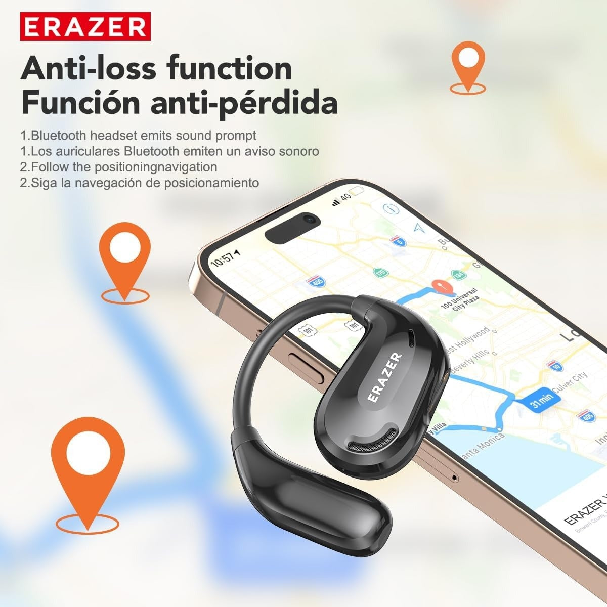 Lenovo ERAZER XT66 PRO – Écouteurs Bluetooth 5.4 avec Traduction IA Instantanée et Écran LED