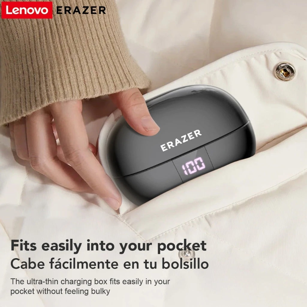 Lenovo ERAZER XT66 PRO – Écouteurs Bluetooth 5.4 avec Traduction IA Instantanée et Écran LED