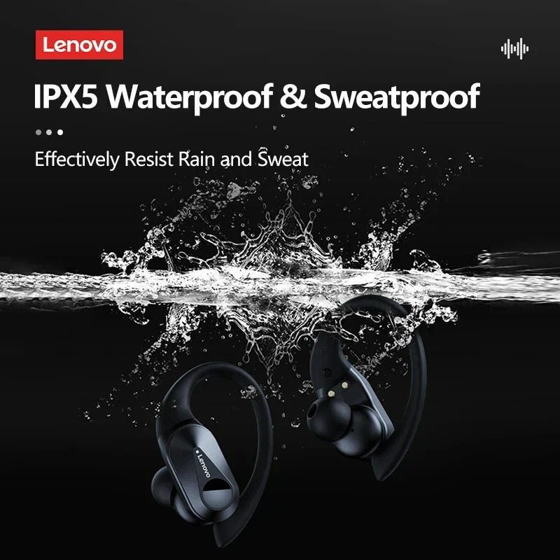 Lenovo ThinkPlus LP75 – Écouteurs Bluetooth 5.3 Sport avec Écran LED