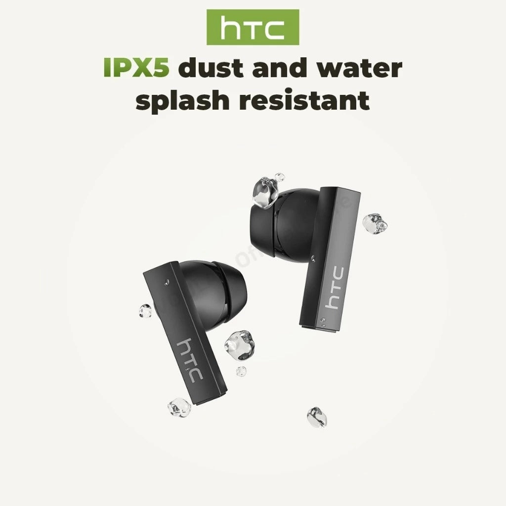 HTC NE40 – Écouteurs Bluetooth 6.0 avec Traduction IA, Écran LED & Réduction de Bruit