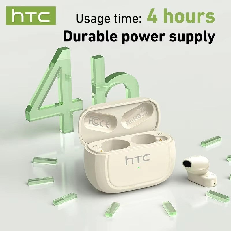 HTC NE51 – Écouteurs Bluetooth 6.0 avec Traduction IA 135+ Langues