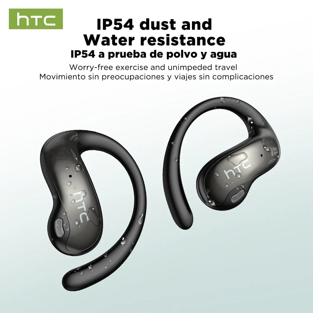 HTC NE19 – Écouteurs Bluetooth 6.0 avec Traduction IA 135 Langues