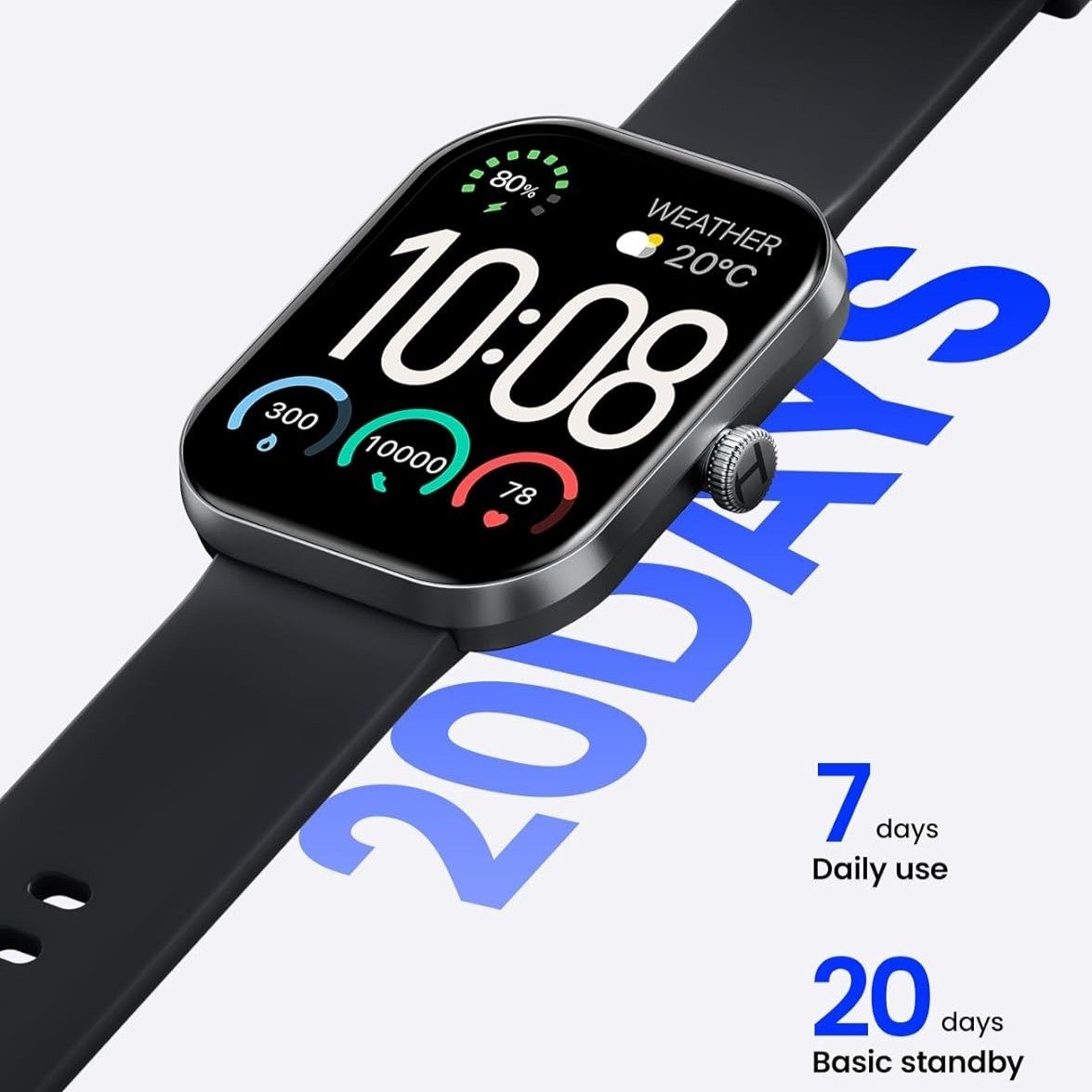 Xiaomi HAYLOU Watch S6 – Smart Watch Bluetooth 5.3 , Écran HD 2.01"  ,  Appels Bluetooth